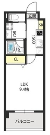 新深江駅 徒歩6分 2階の物件間取画像